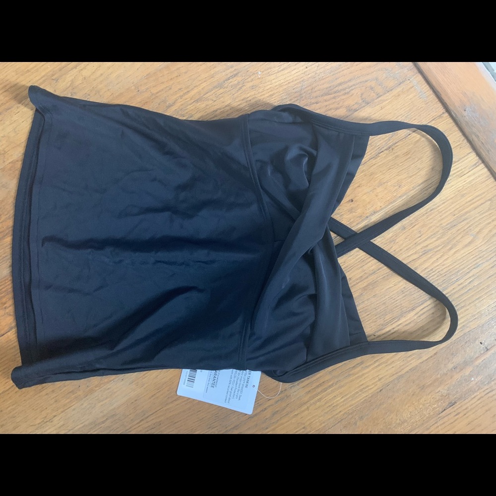 Athleta Twisted Tankini Black 32 B/C